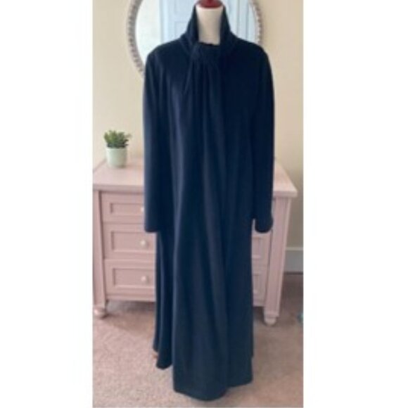 VINTAGE ARMANI COLLEZIONI VELVET FULL LENGTH COAT - Picture 1 of 7